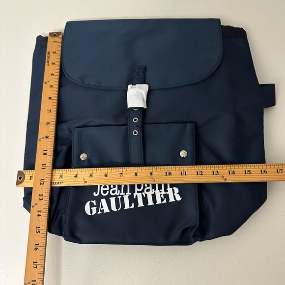 NEW JEAN PAUL GAULTIER Weekend Polyester Drawstring Backpack Bag in Navy main image 11